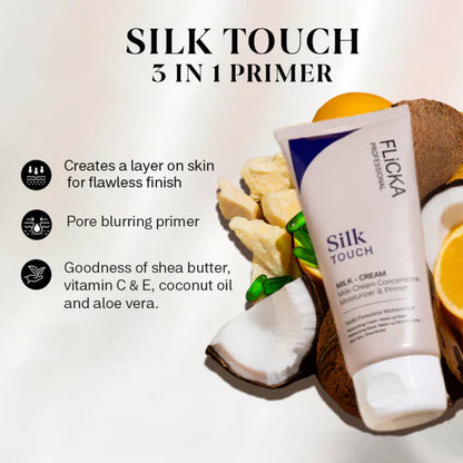(Buy 1 Get 1 Free) Flicka 3-in-1 Silk Touch Primer For Flawless Makeup